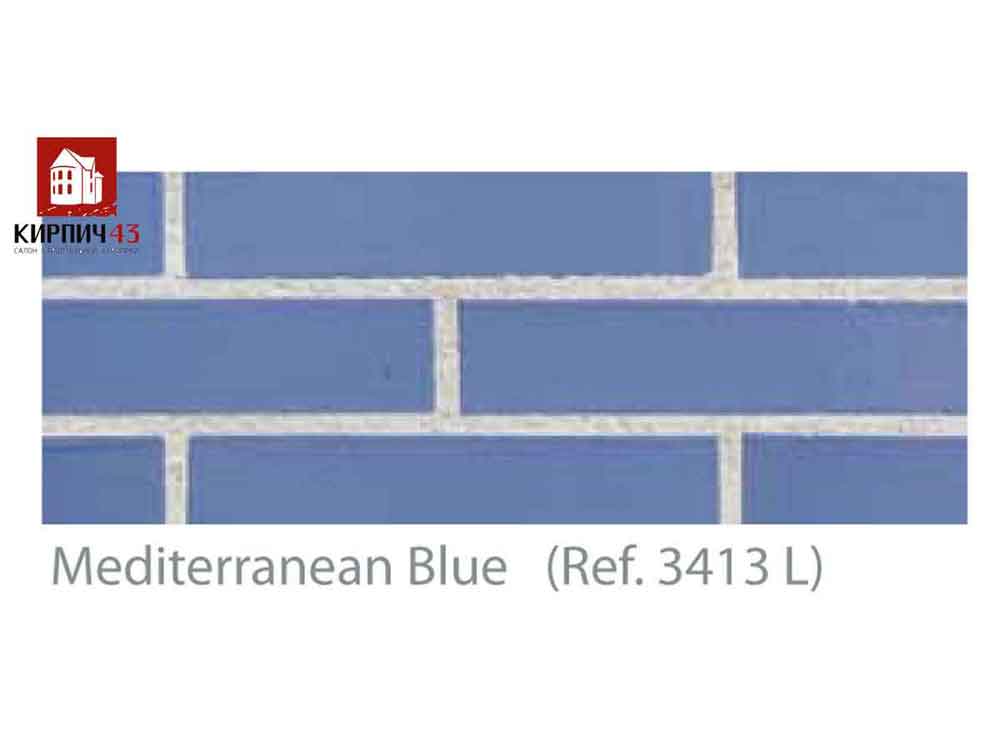 клинкерный глазурованный кирпич Mediterranean Blue Ref. 3413 L